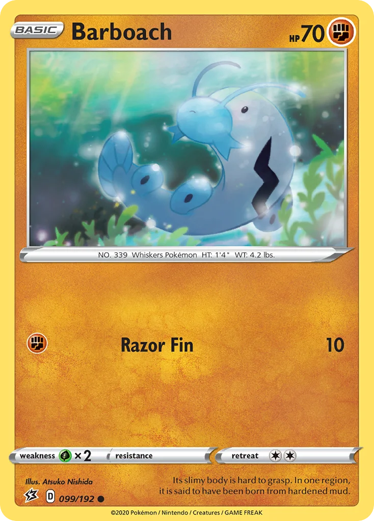 Barboach Pokemon card