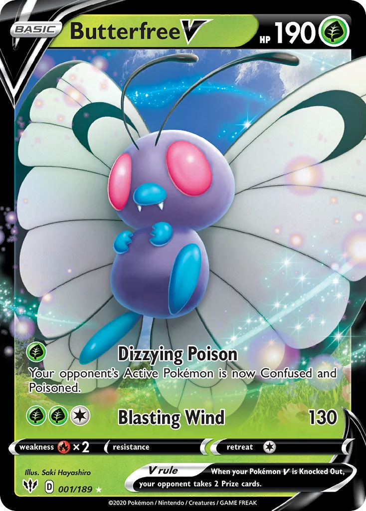 Butterfree V Pokemon card