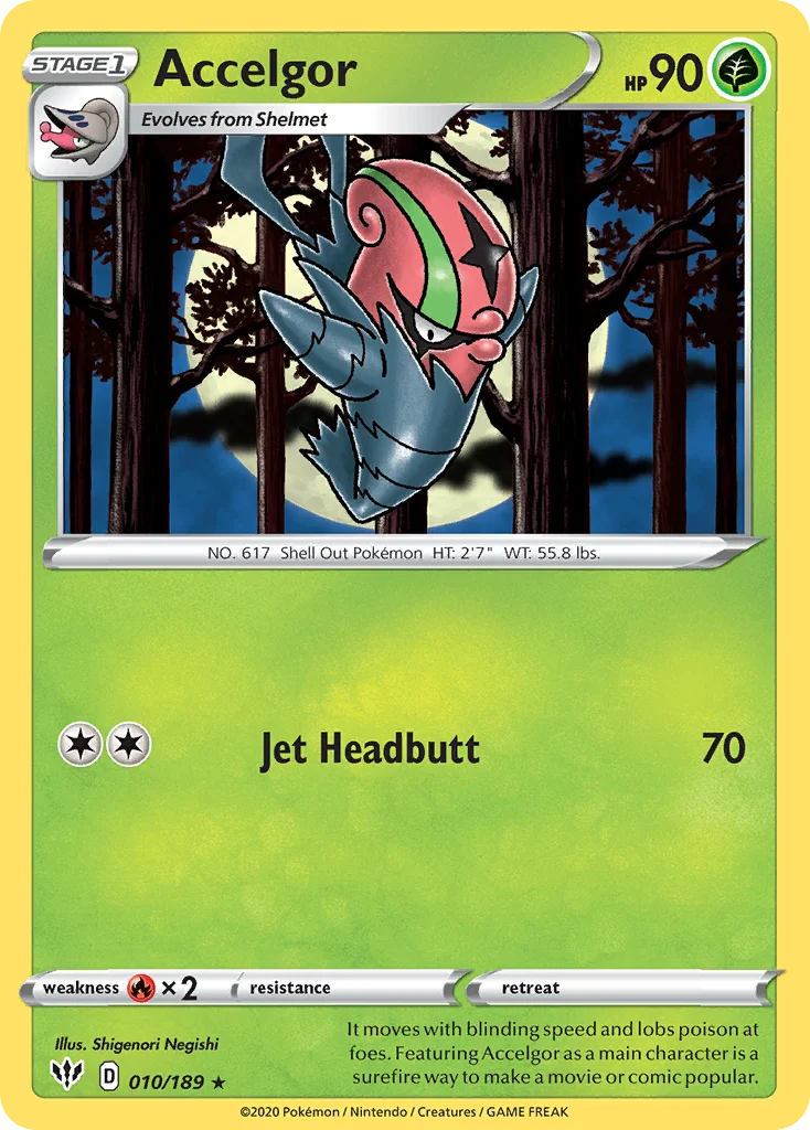 Accelgor Pokemon card