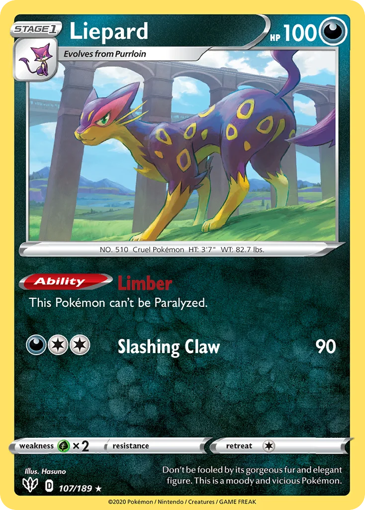 Liepard Pokemon card