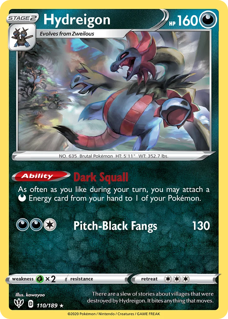 Hydreigon Pokemon card
