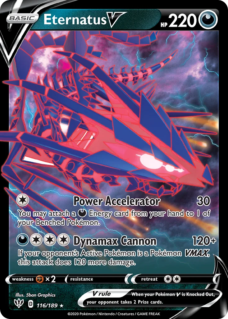 Eternatus V Pokemon card