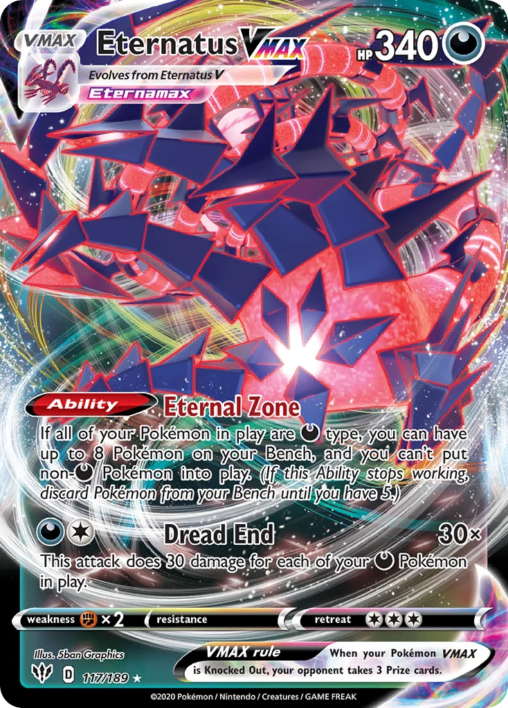 Eternatus VMAX Pokemon card