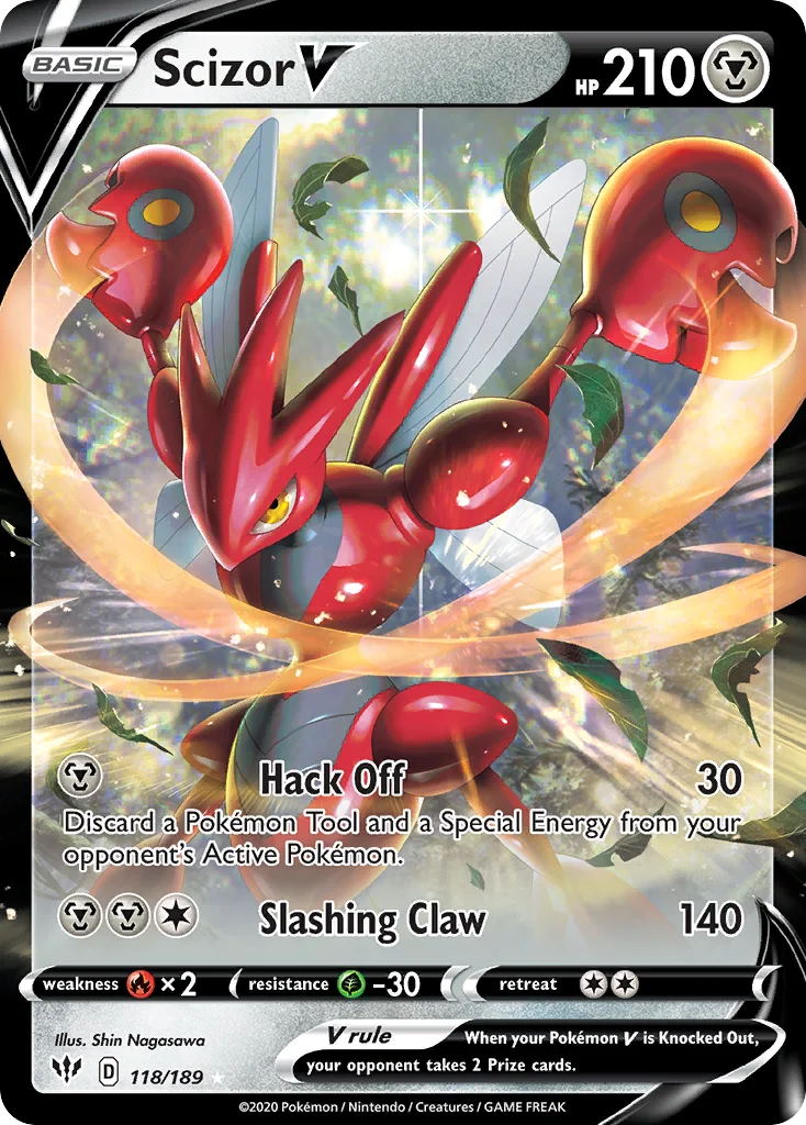 Scizor V Pokemon card