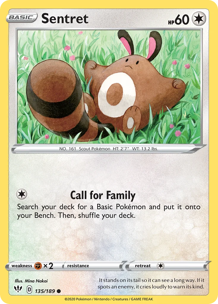 Sentret Pokemon card