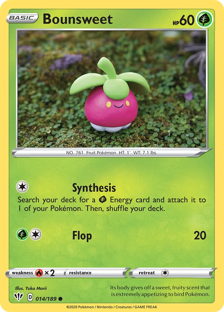 Bounsweet Pokemon card