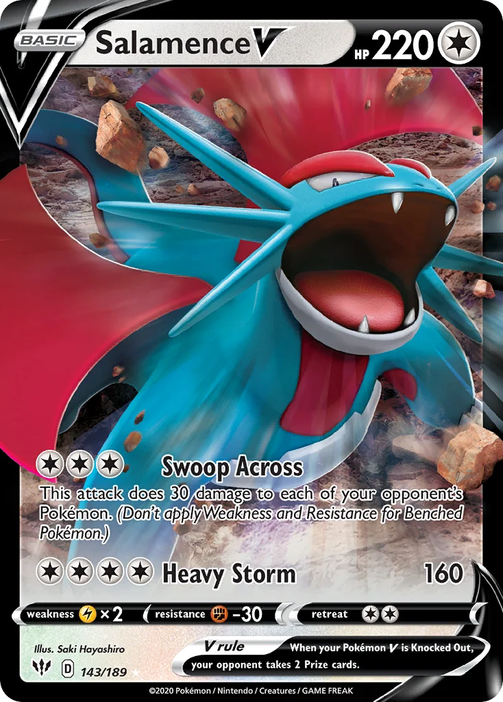 Salamence V Pokemon card