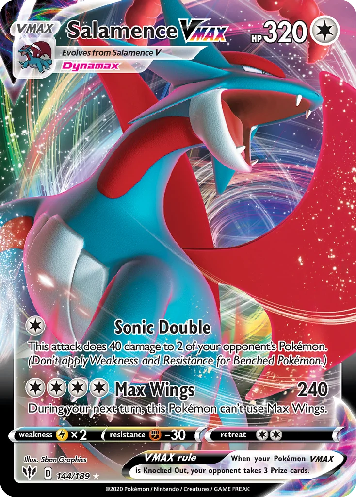 Salamence VMAX Pokemon card