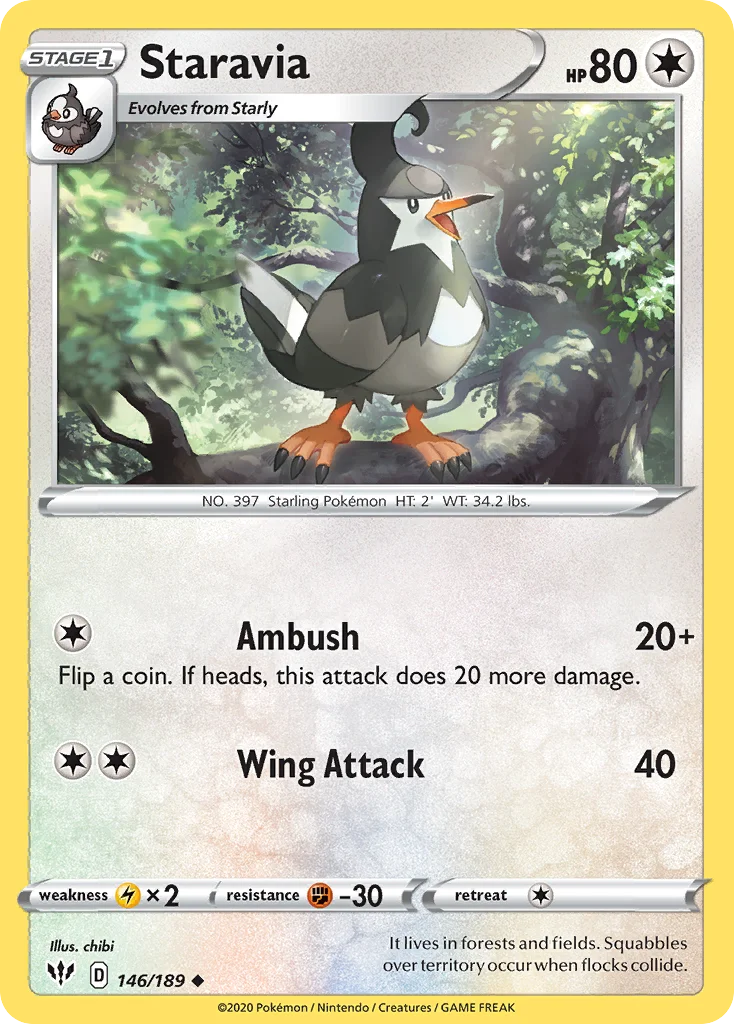Staravia Pokemon card