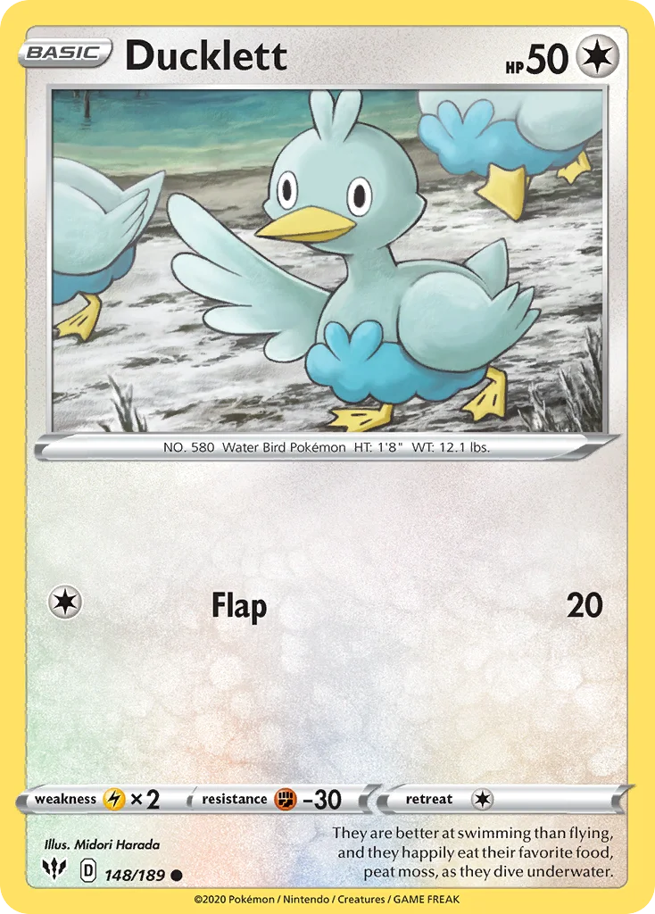 Ducklett Pokemon card