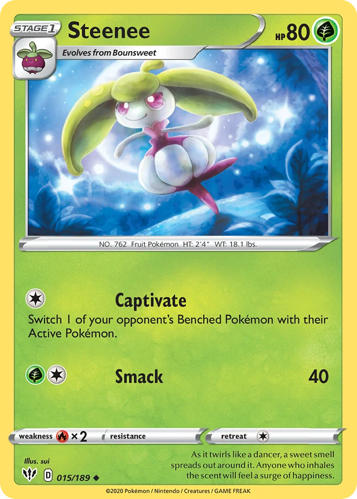 Steenee Pokemon card