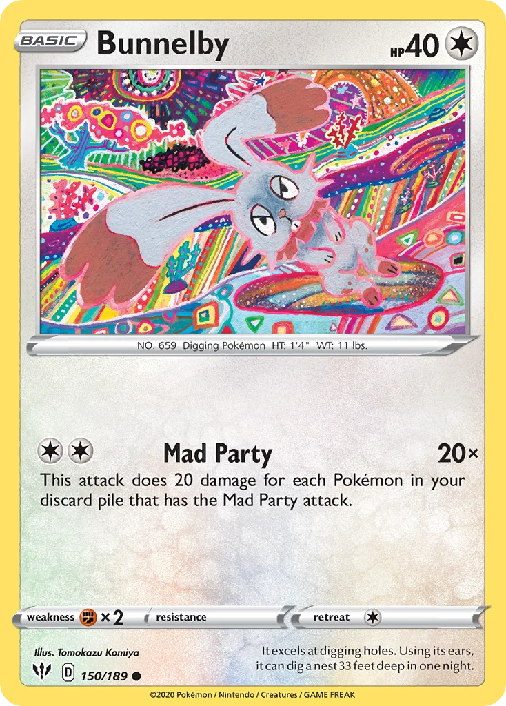 Bunnelby Pokemon card
