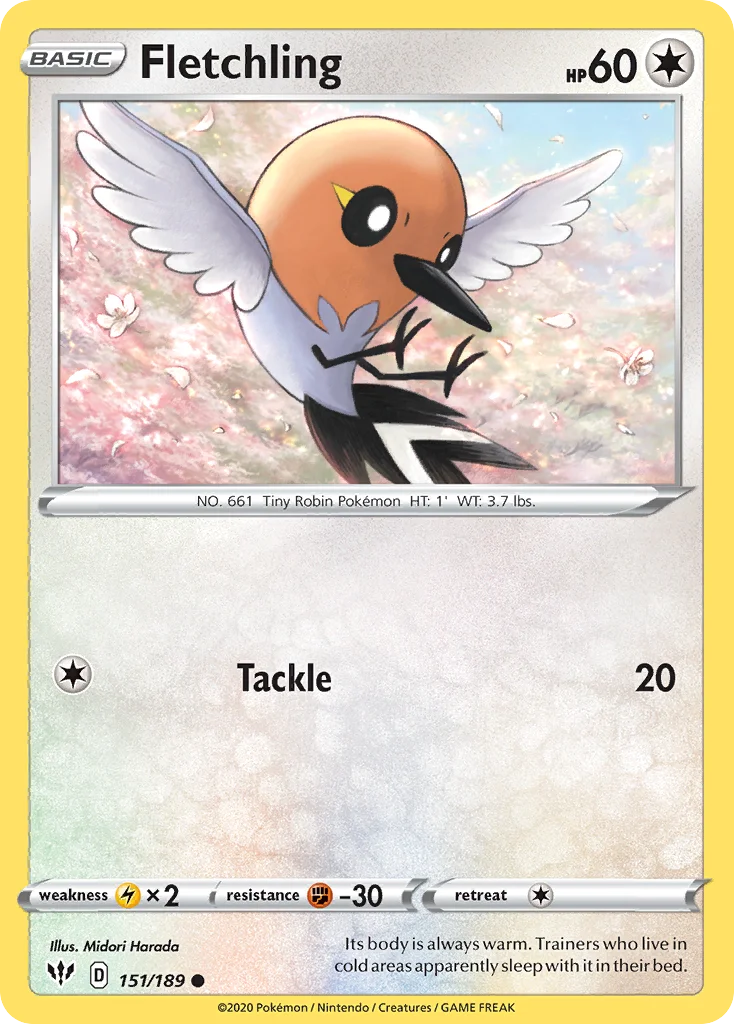 Fletchling Pokemon card