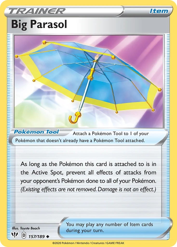 Big Parasol Pokemon card