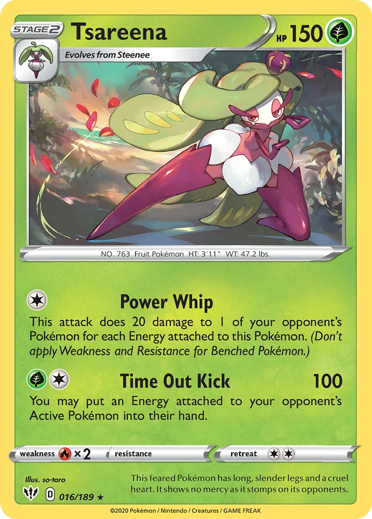 Tsareena Pokemon card