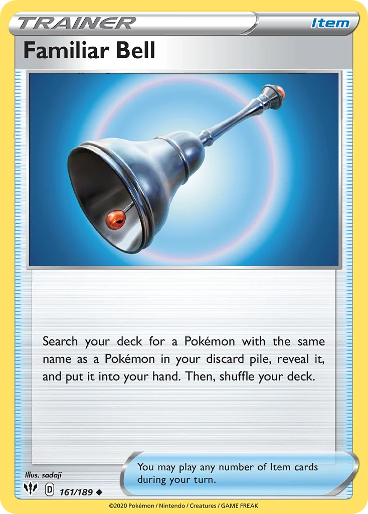 Familiar Bell Pokemon card