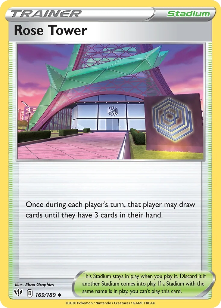 Rose Tower Pokemon card