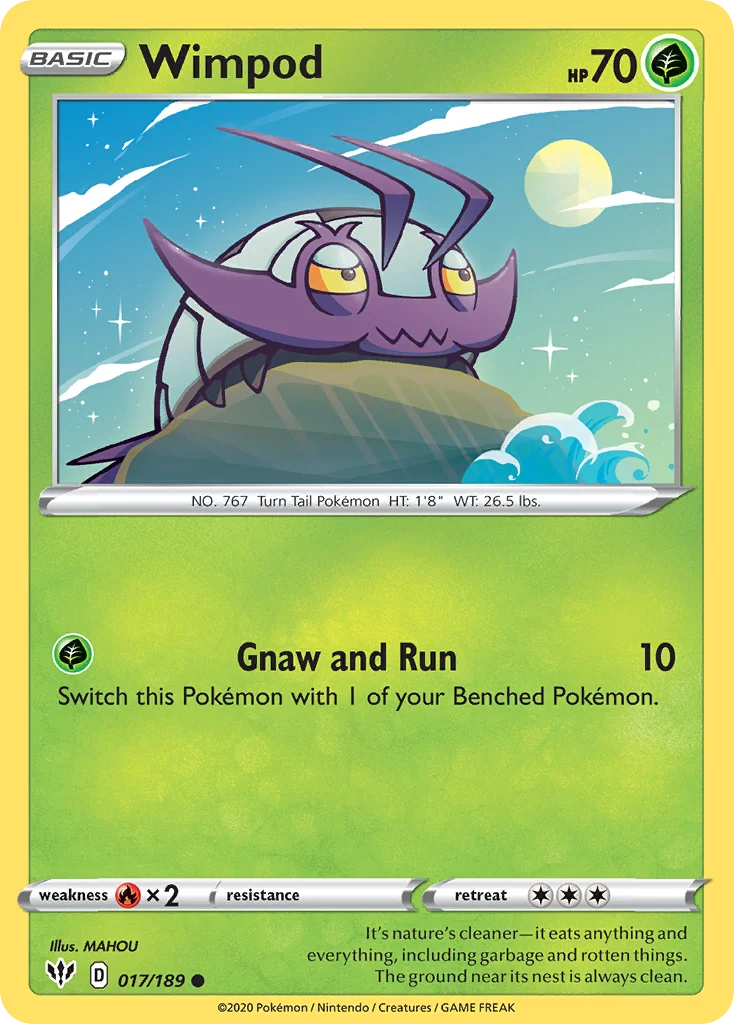 Wimpod Pokemon card