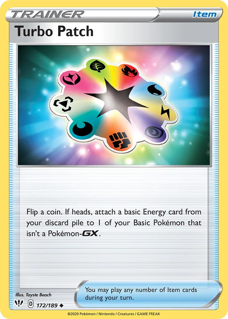 Turbo Patch Pokemon card