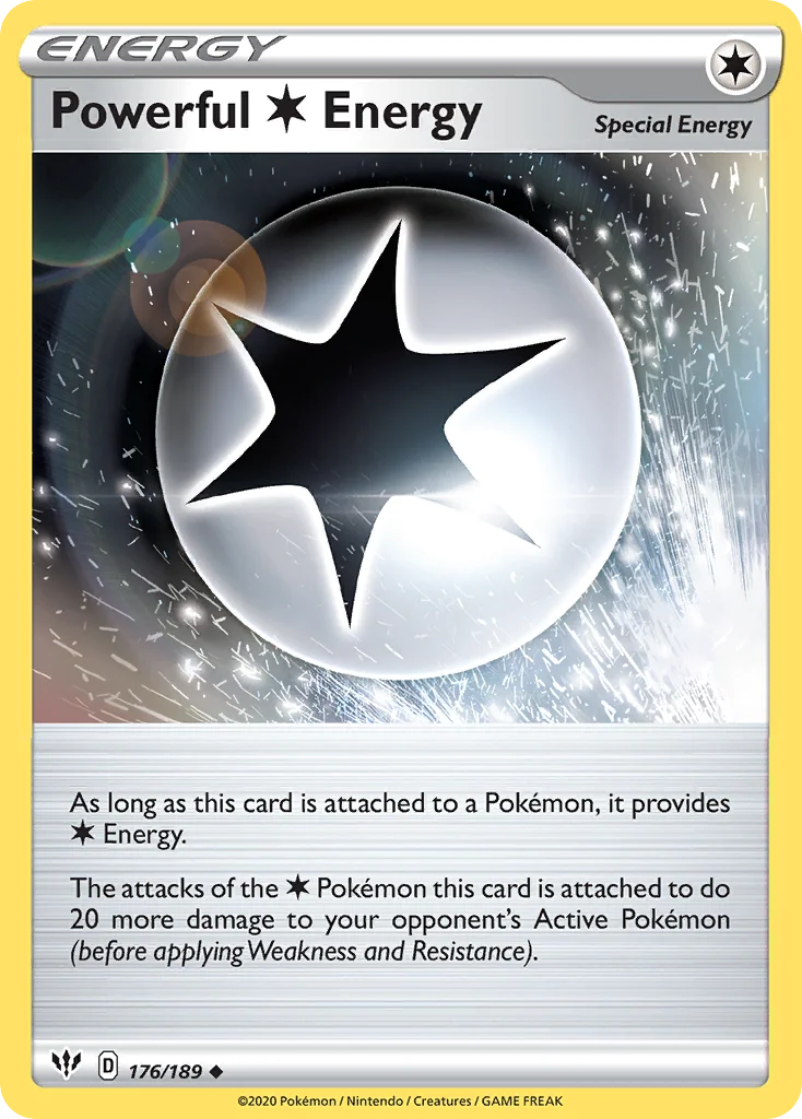 Powerful Colorless Energy Pokemon card