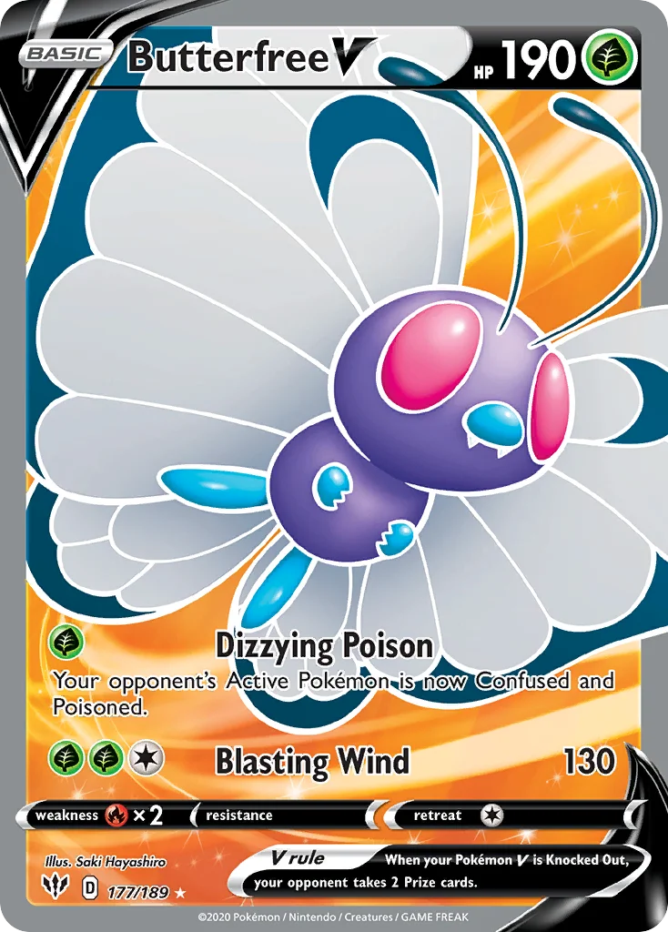 Butterfree V Pokemon card