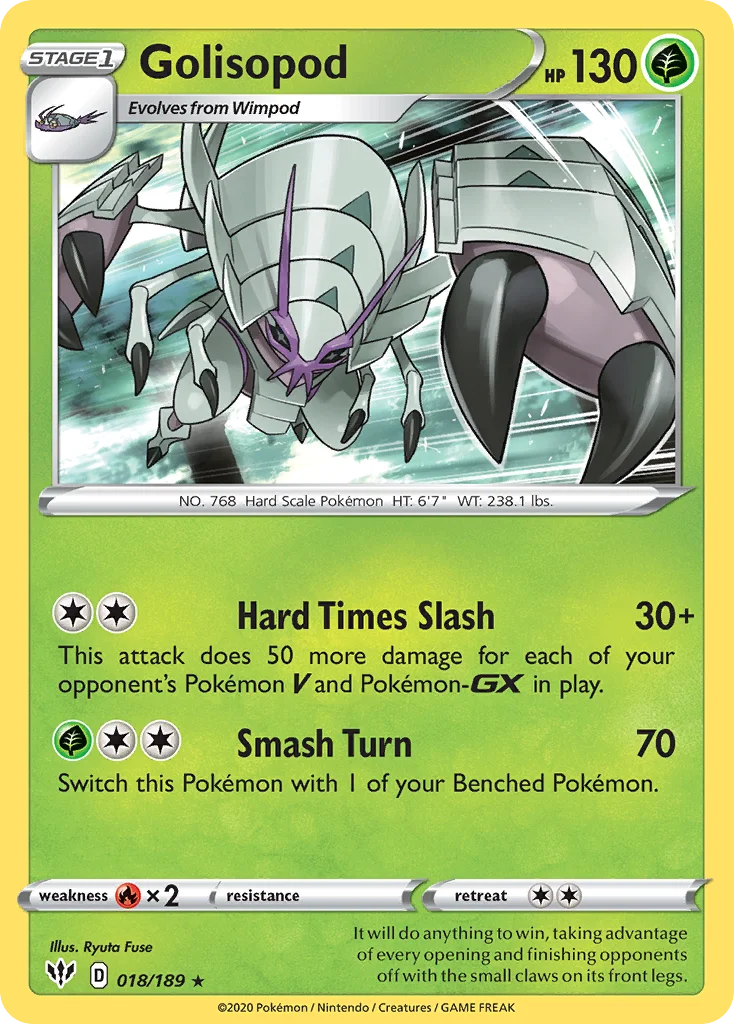 Golisopod Pokemon card