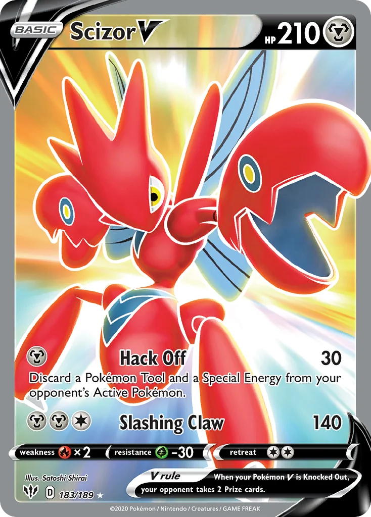Scizor V Pokemon card