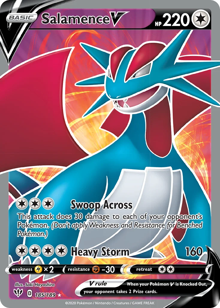 Salamence V Pokemon card