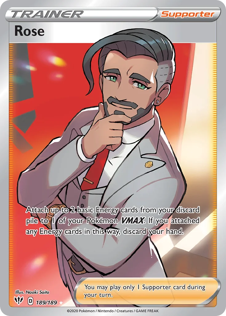 Rose Pokemon card