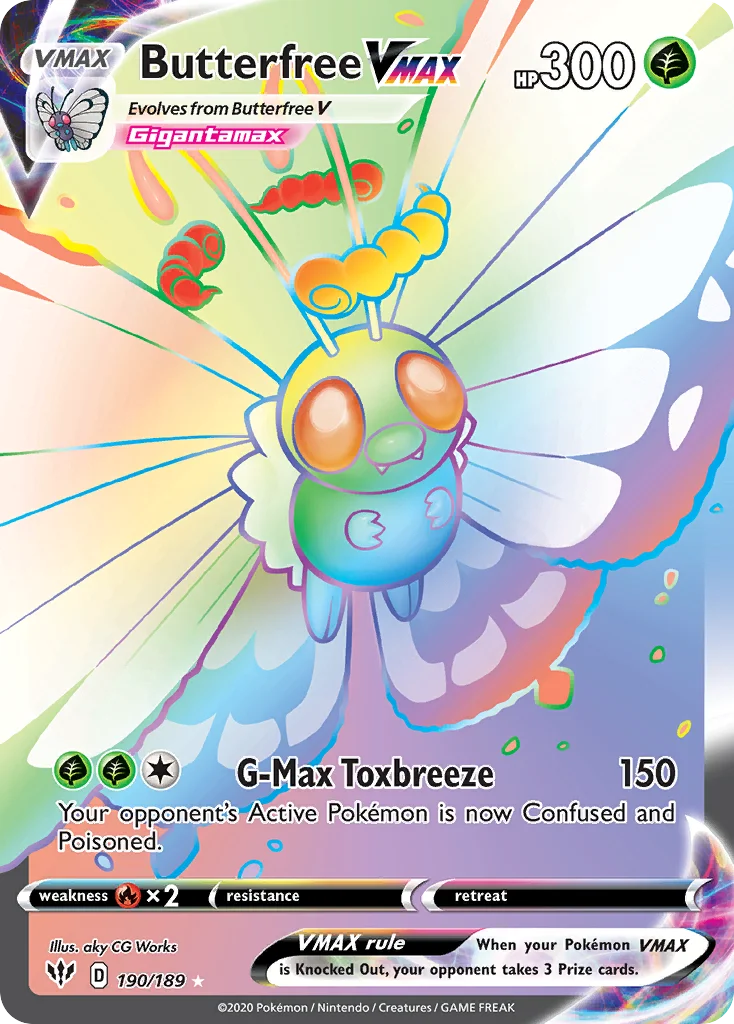 Butterfree VMAX Pokemon card