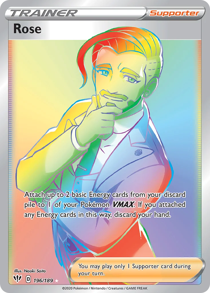 Rose Pokemon card