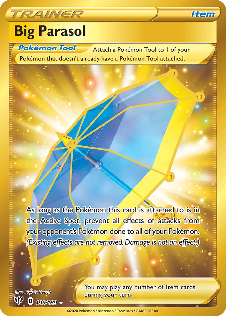 Big Parasol Pokemon card