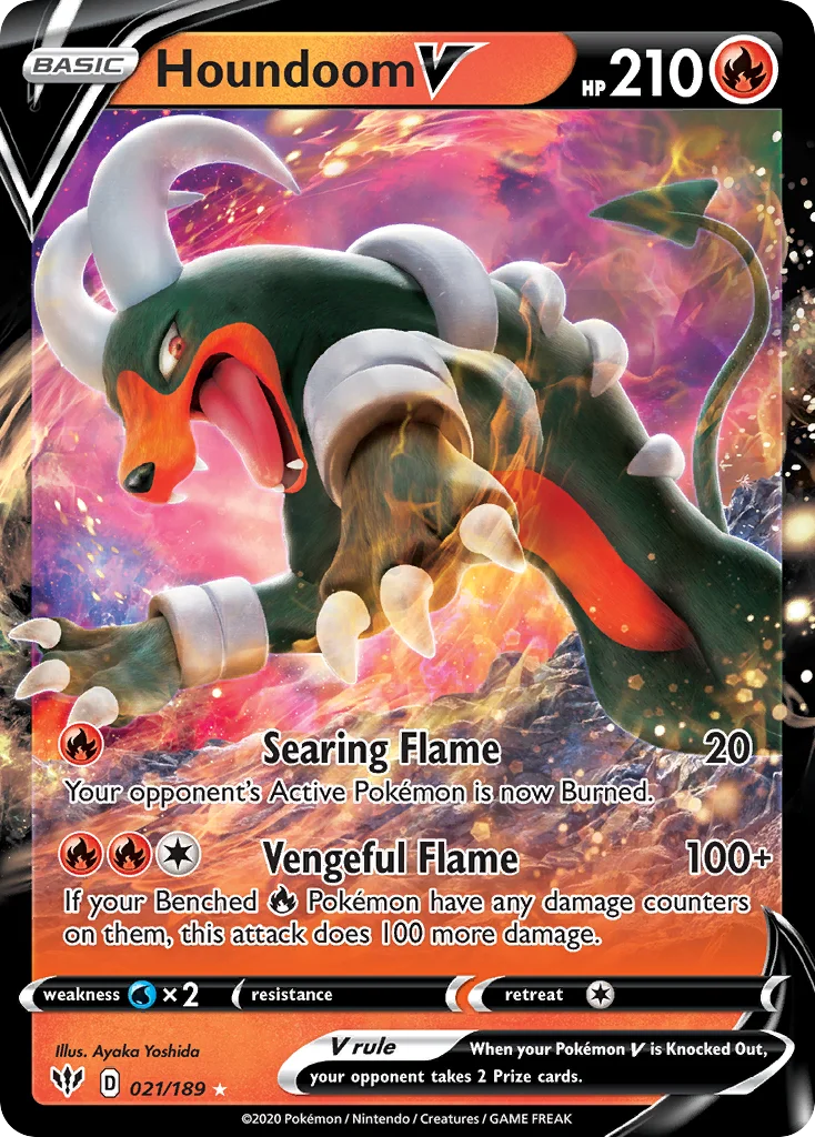 Houndoom V Pokemon card