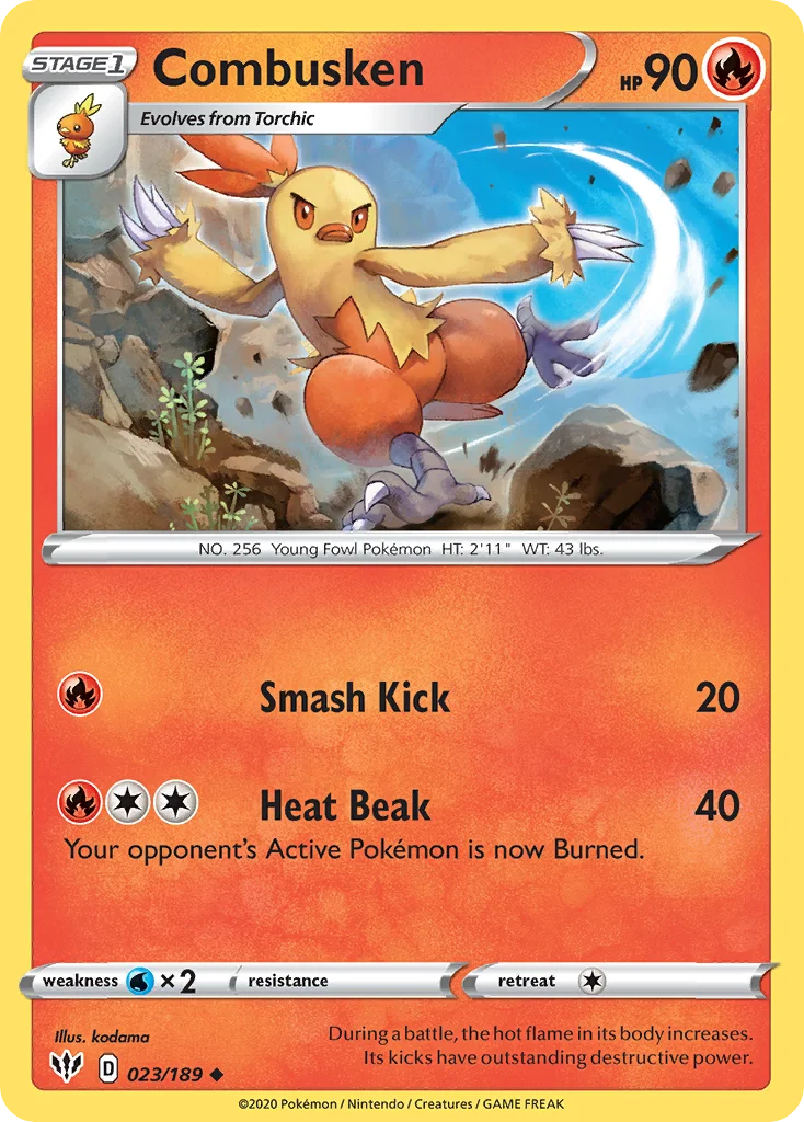 Combusken Pokemon card