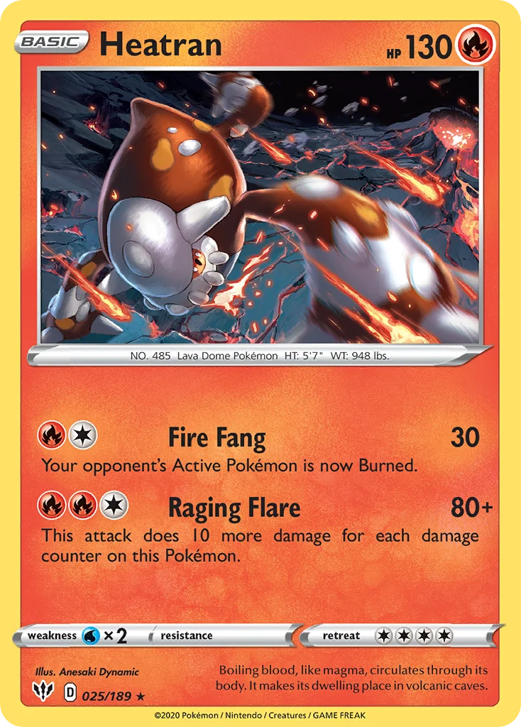 Heatran Pokemon card