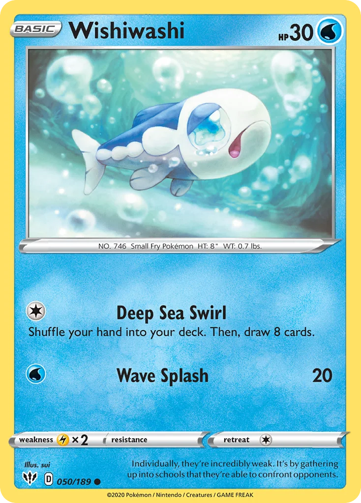 Wishiwashi Pokemon card