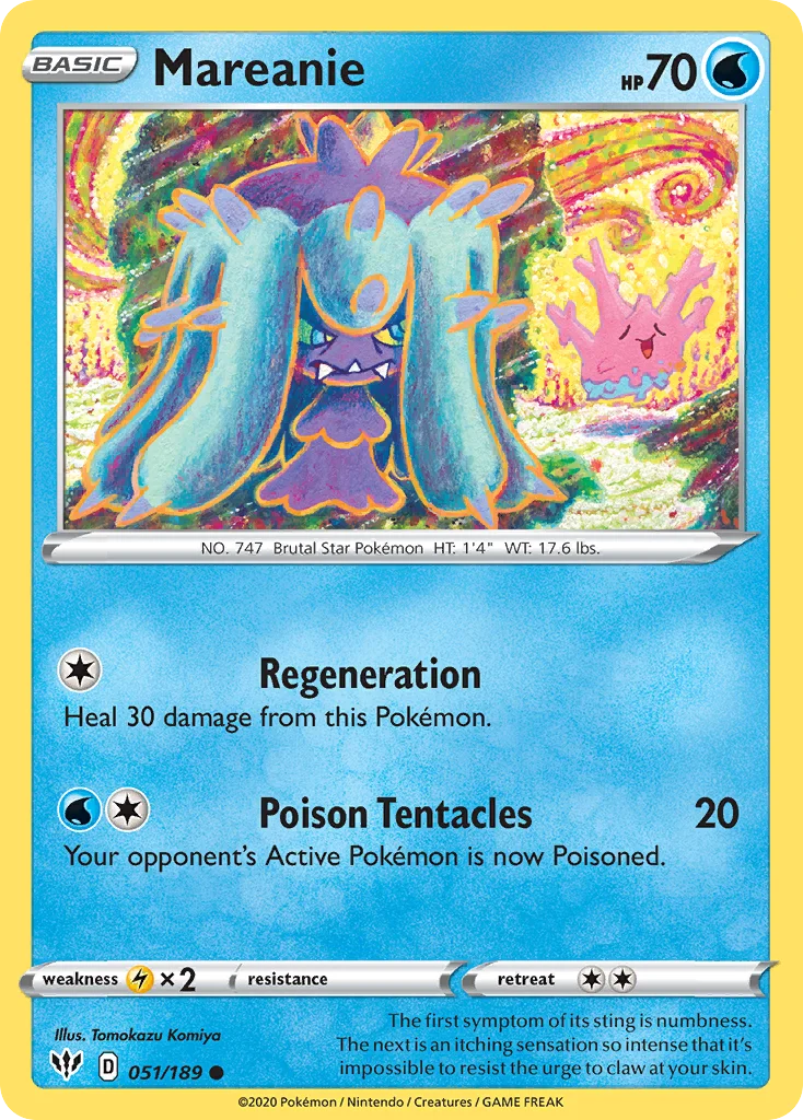 Mareanie Pokemon card