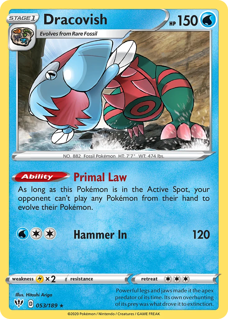 Dracovish Pokemon card