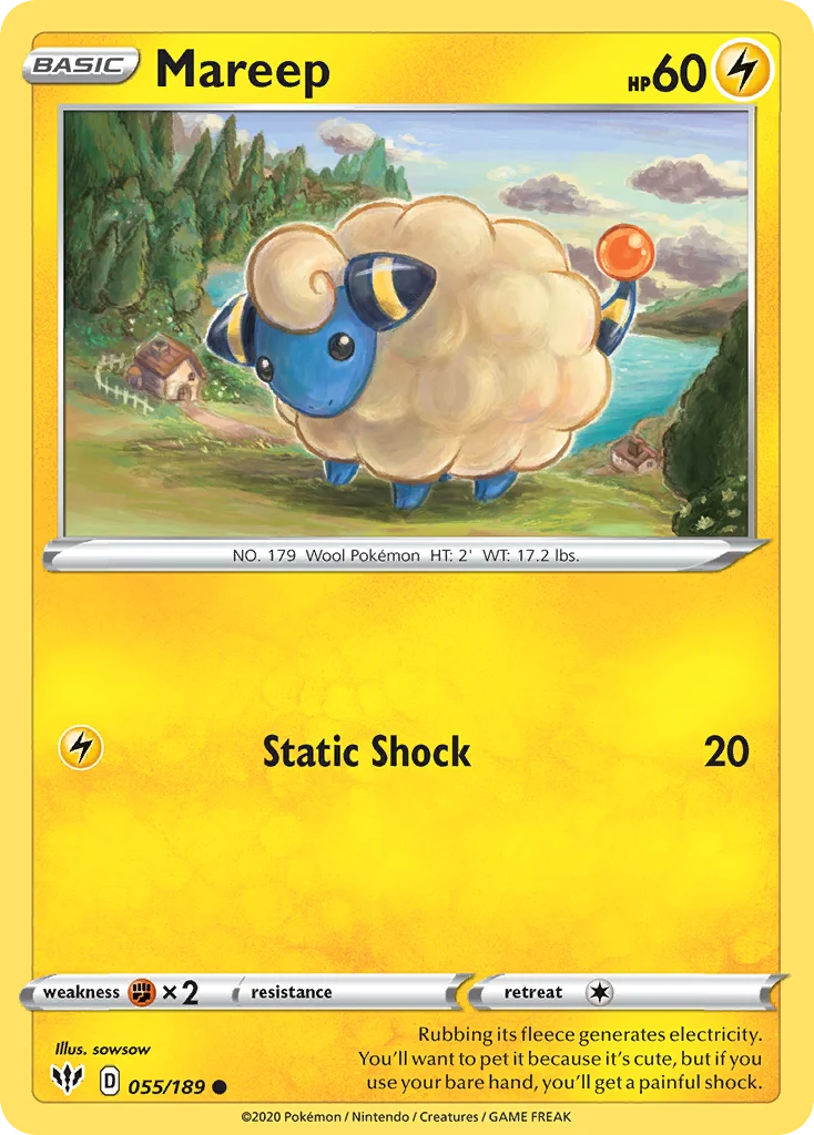 Mareep Pokemon card