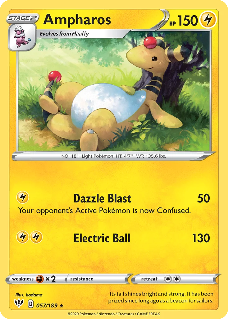 Ampharos Pokemon card