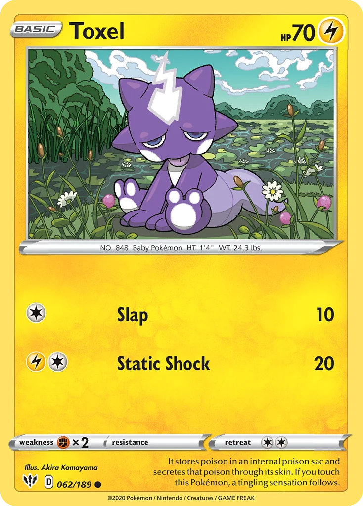 Toxel Pokemon card