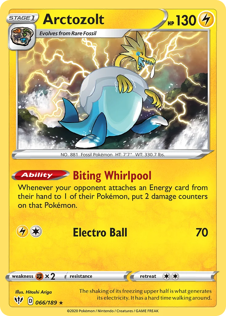 Arctozolt Pokemon card