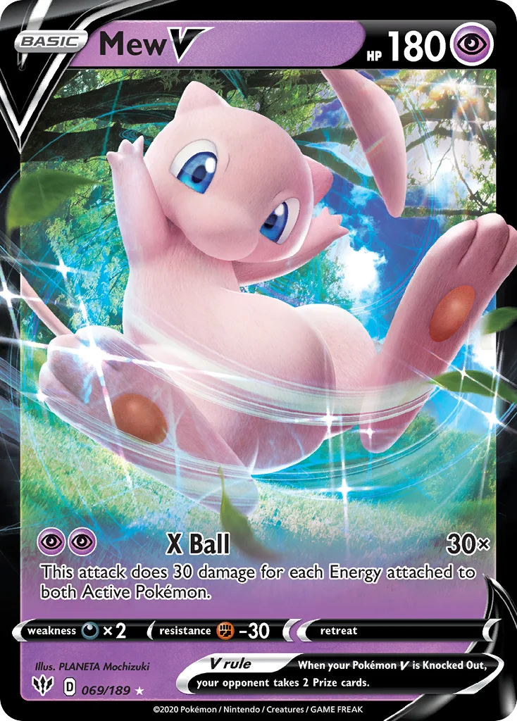 Mew V Pokemon card