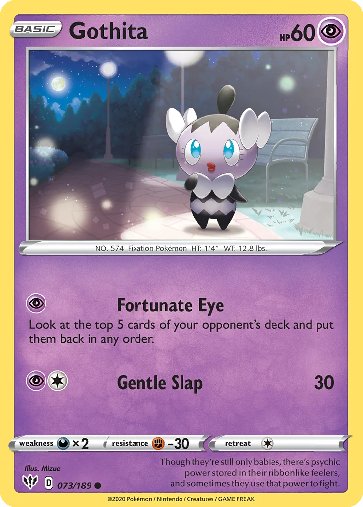 Gothita Pokemon card