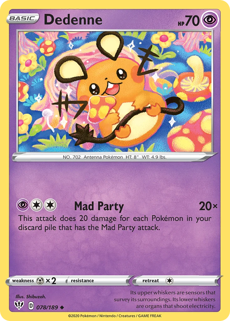 Dedenne Pokemon card