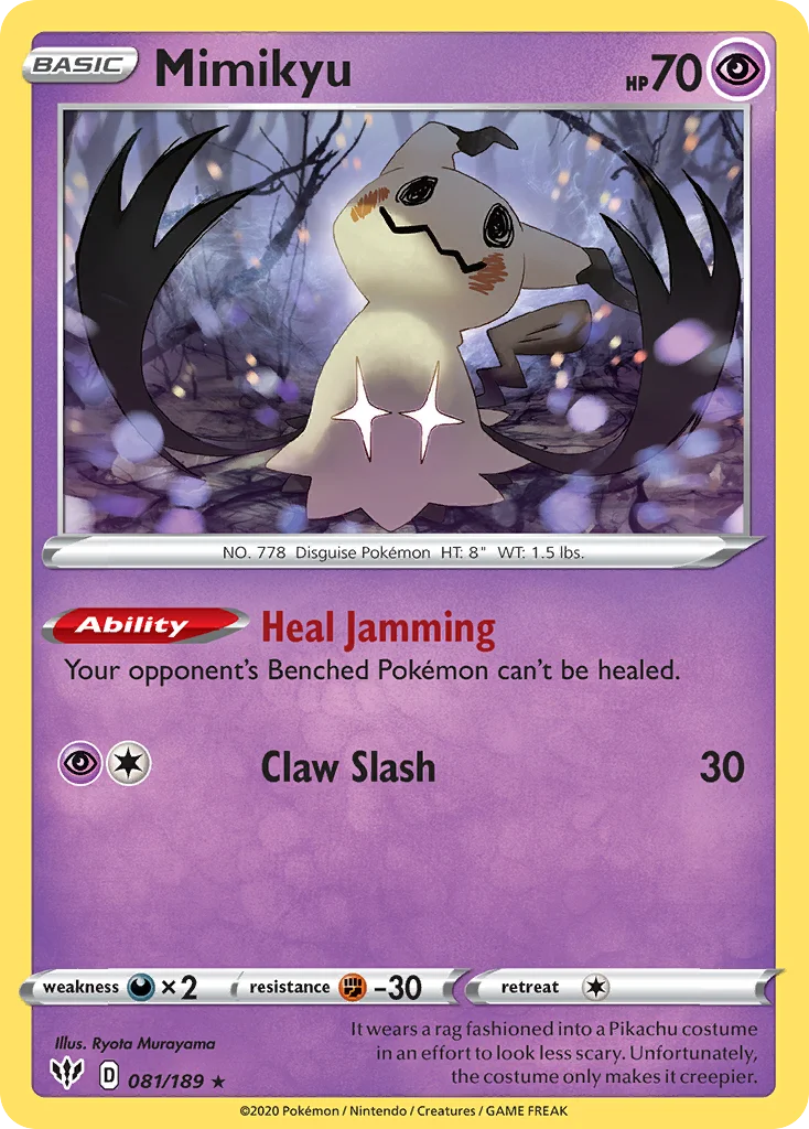 Mimikyu Pokemon card
