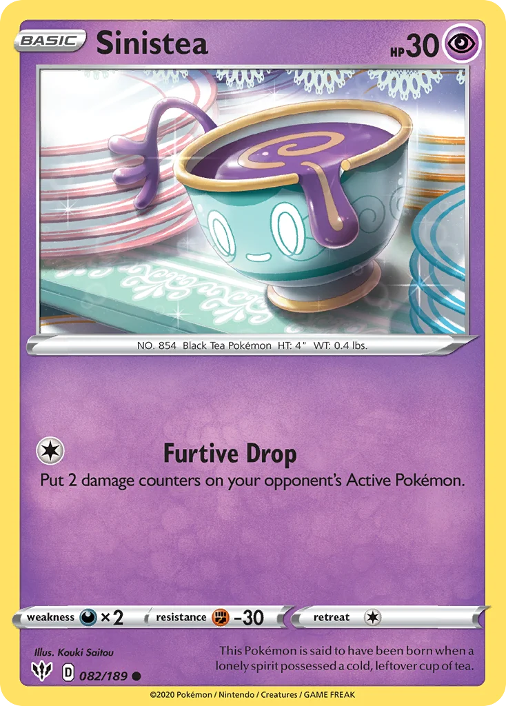 Sinistea Pokemon card