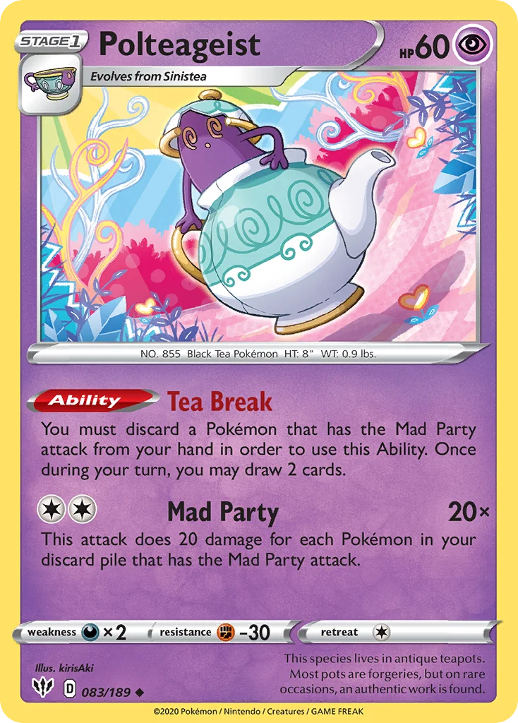 Polteageist Pokemon card