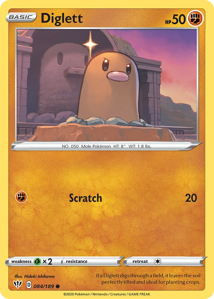 Diglett Pokemon card