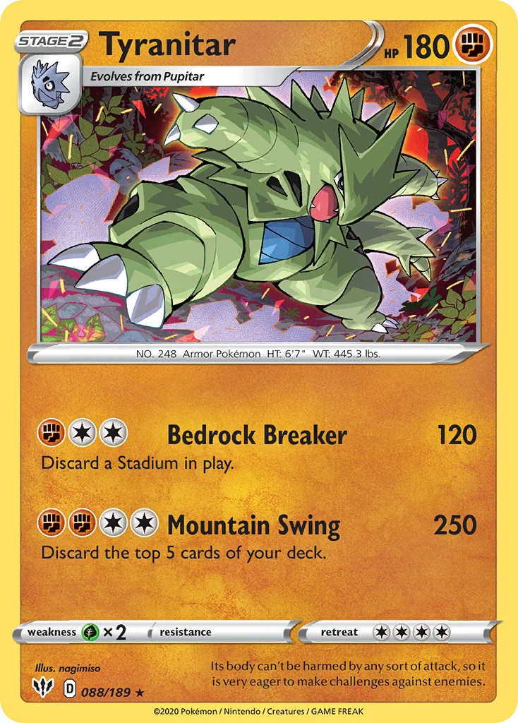 Tyranitar Pokemon card